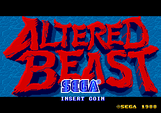 Altered Beast (set 8, 8751 317-0078) Title Screen
